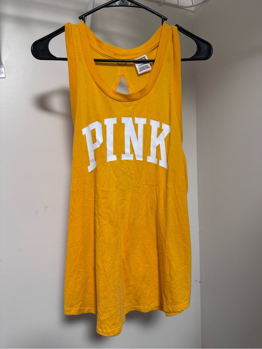 PINK Victoria's Secret Yellow Tank